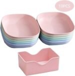 10-Piece Plastic Plates Set With Holder  4 reviews - Image 2