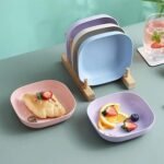 10-Piece Plastic Plates Set With Holder  4 reviews - Image 3